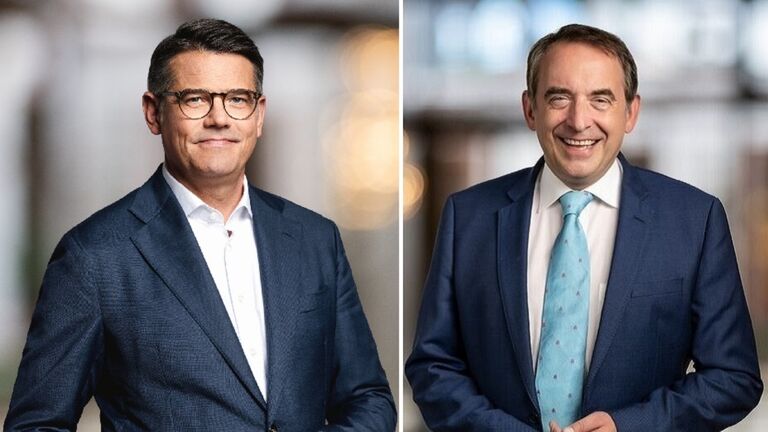 Ministerpräsident Boris Rhein und Finanzminister Professor Dr. R. Alexander Lorz