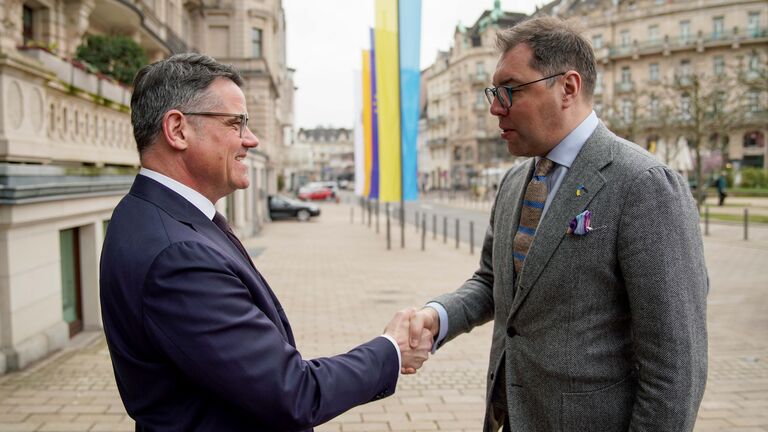 Ministerpräsident Boris Rhein empfängt den Botschafter der Ukraine Oleksii Makeiev