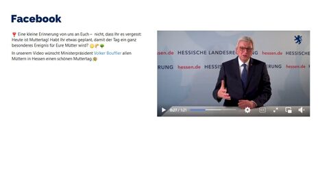 Facebook-Post vom 08. Mai 2022