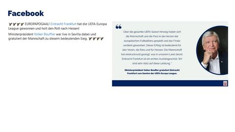 Facebook-Post vom 19. Mai 2022