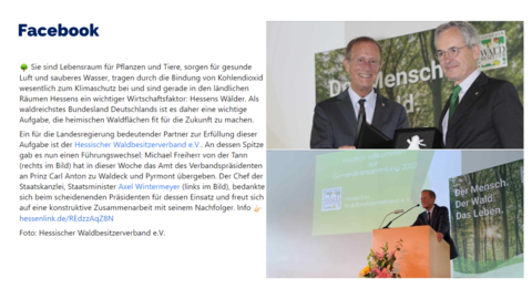 Facebook Post vom 12.06.2022