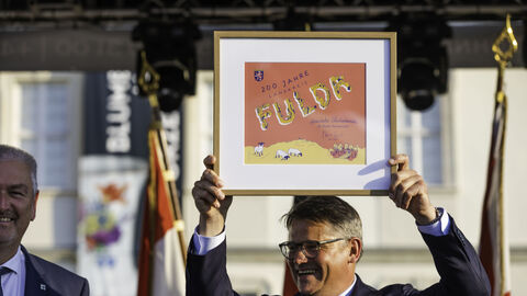 Ministerpräsident Boris Rhein bei der 200-Jahr-Feier des Landkreises Fulda
