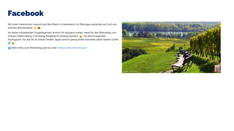 Facebook-Post vom 23. Juli 2022