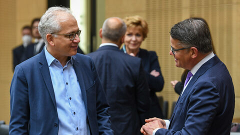 Boris Rhein und Tarek Al-Wazir Boris Rhein und Tarek Al-Wazir