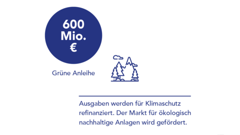 Grafik Grüne Anleihe Grafik: 600 Millionen Euro in der Grünen Anleihe