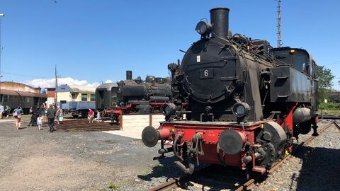 Hanau Eisenbahnstadt Alte Lokomotive