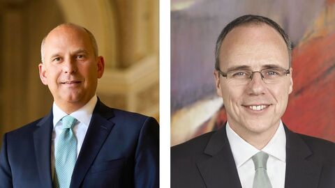 Justizminister Roman Poseck, Innenminister Peter Beuth Justizminister Roman Poseck, Innenminister Peter Beuth