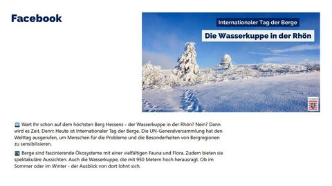 Facebook-Post vom 11. Dezember 2023