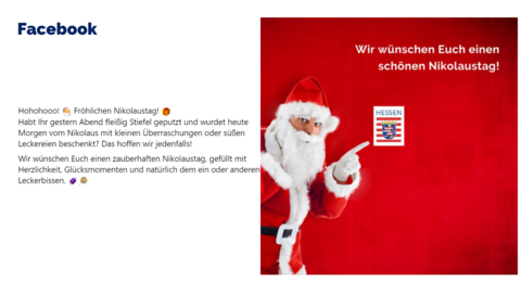 Facebook-Post vom 06. Dezember 2023