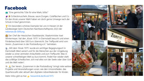 Facebook-Post vom 9. Dezember 2023