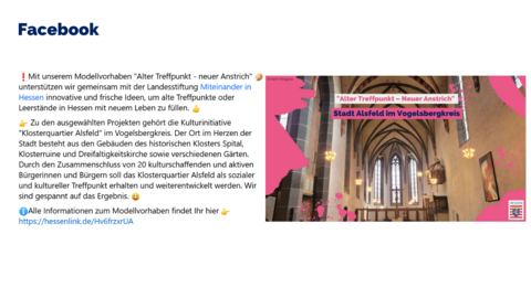 Facebook-Post vom 04. Januar 2024