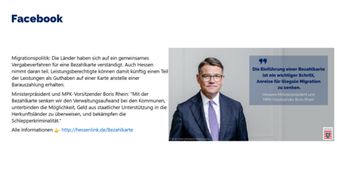 Facebook-Post vom 31. Januar 2024