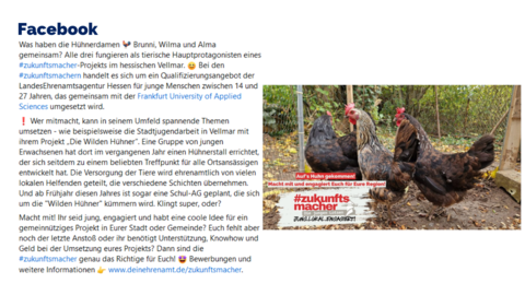 Facebook-Post vom 18. Februar 2024