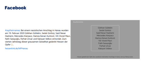 Facebook-Post vom 19. Februar 2024