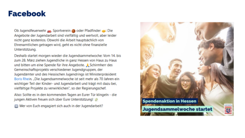 Facebook-Post vom 13. März 2024