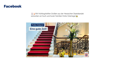 Facebook-Post vom 31. März 2024