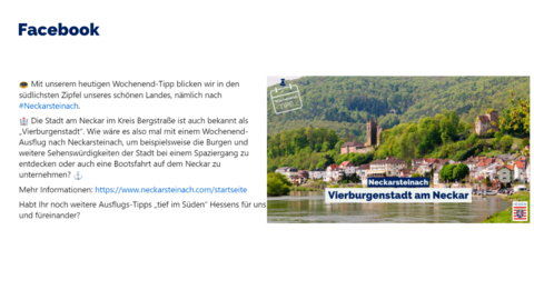 Facebook-Post vom 19. April 2024