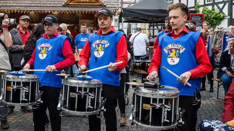 Hessentag 2024 3 Männer trommeln