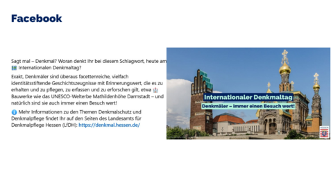 Facebook-Post vom 18. April 2025