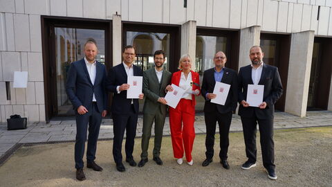 Gruppenfoto zur PK Masterplan Mobilfunk