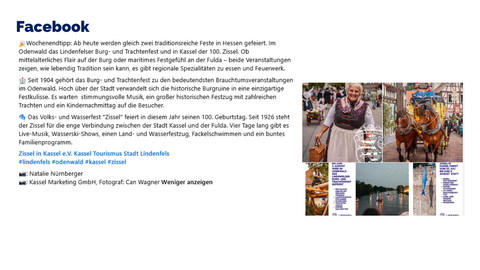 Facebook-Post Archiv KW 31 2026