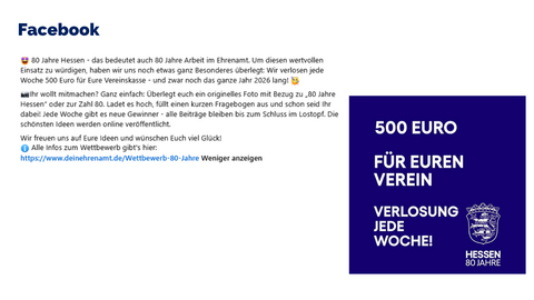 Facebook-Post Archiv KW 32 2026