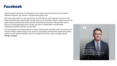 Facebook-Post Archiv KW 33 2026