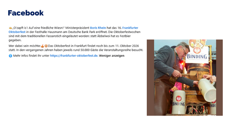 Facebook-Post Archiv KW 37 2026