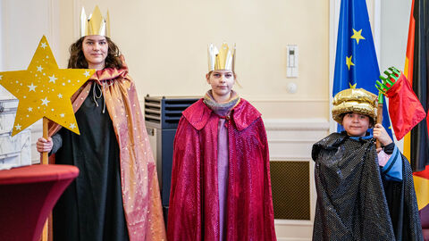 Die Sternsinger in der Staatskanzlei