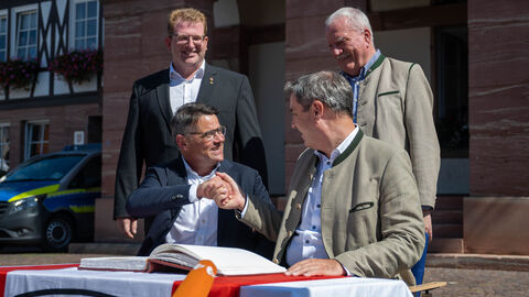 Ministerpräsident Boris Rhein trifft Bayerns Ministerpräsident Markus Söder