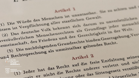 Ein Auszug des Grundgesetzes Ein Auszug des Grundgesetzes